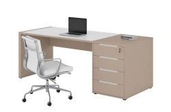 Modular Office Desk with Side Cabinet 2000x800, Model CLF117