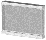 Wall Display Case Type BO with LED Lighting