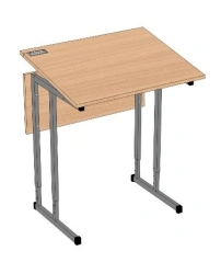 Adjustable Single Student Desk with Angle and Height Control SU-1.1RK
