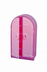 Doll Wardrobe in Bright Pink
