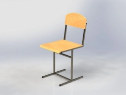 Student Laboratory Chair - Custom Metal Design