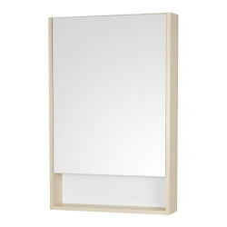 Scandi 55 White Mirrored Cabinet with Verona Oak Finish - A252.1.02S.DB2.0
