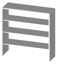 Laboratory Extension N 1200-4 from Hospital Furniture Set "LABROMED-3