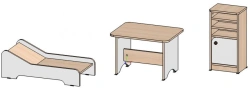 Hospital Shelf Unit "Bolnitsa", Art. SIM Bol-01