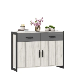 Combined Cabinet Techno LD.678210.000 (White Craft Oak / Gray Slate)