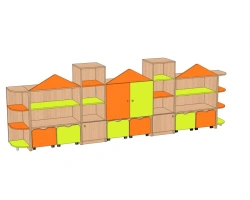 Toy Storage Wall "City" for Children SI-G