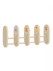 Towel Rack with 5 Sections for Nursery Bathrooms