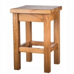 Wooden Stool Without Cushion - Height 450-500 mm, Depth 350-400 mm, Length 350-400 mm