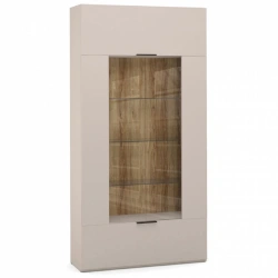 SOHO HB9-02.DS Modular Furniture Section with Glass Doors (Beige)