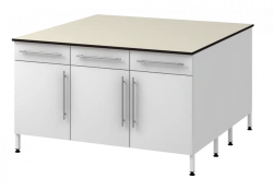 Island Table with Two Metal Support Bases 1500 OTYLg