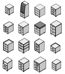 Mobile Office Cabinet - Work, Blitz, Agat, Rio Base, and More