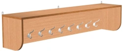 Wall-Mounted Coat Rack with Hooks, 16mm LDSP
