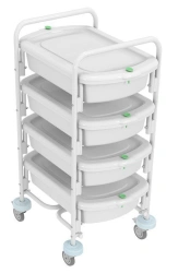 Endoscopic Container Trolley with Storage Bins TKE-4 "KRONT
