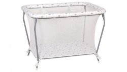 Polini Kids Classic Stars Playpen, White-Grey, 0002122-13