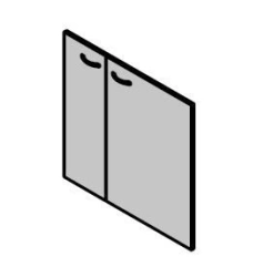 Wooden Doors for Mini-Kitchen - "Work" Furniture Set