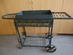 Garden Barbecue Grill with Forged Elements 900x1100x800MM Steel 4MM