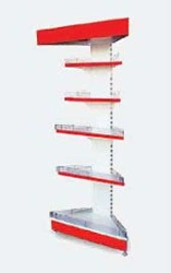 Corner Single-Sided Display Rack for Outdoor Use ST1-UN(45°)