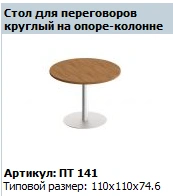 Round Conference Tabletop "Patriot" Model PT 440