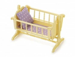 Toy Cradle for Dolls Up to 10 cm - "Little Princess" (Lemon)