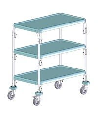 Hospital Transport Trolley for Medications and Medical Supplies TB-01-KRONT