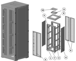 Reinforced 19" Floor Telecommunications Cabinet 47U - Model ШТ-П-47U-800х2260х800-П2П-У