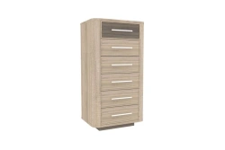 High Chest of Drawers Bruna LD 631060.000 (Dark Sonoma/Light Sonoma)