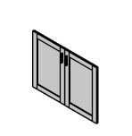 Low MDF Doors for Office Furniture - "On Top" Set