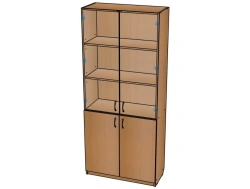 Document Display Cabinet with Glass No.1/ Sh01
