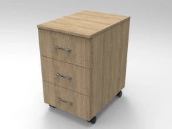Mobile Cabinet with 3 Drawers, Model TP59.04.3Y