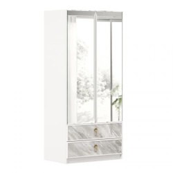 Two-Door Wardrobe with Mirror - Ayla LD.688160.000 (6630 DZ)
