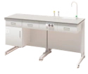 Wall-Mounted Preparation Table with Metal Frame and Lighting ATT-936