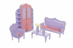 Elegant Doll Living Room "Little Princess" (Light Lilac)