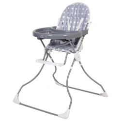 Polini Kids 152 High Chair Stars, Grey-White, Model 0002218-16