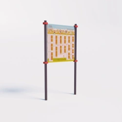 Information Stand for Testing Standards of All-Russian Sports Complex "Ready for Labor and Defense