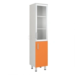 Two-Door Storage Cabinet with Glass and MDF - Model ШМ-4СТ
