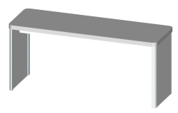 Laboratory Extension NP 1200-1 from LABROMED-3 Hospital Furniture Set