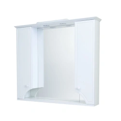 Elegant Retro Mirror Cabinet Aquaton Helen 95 White 1A218602EN0101