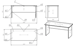 Wooden Writing Desk for Office or Home Use
