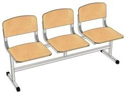 Hard Type Auditorium Chair Sections Model CC-3, CC-4, CC-5, CC-6, CC-7