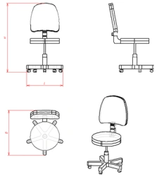 Laboratory Chair for Comfortable Seating (SUL.1 Series)