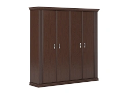 Combined Cabinet with Solid Doors for Wardrobe and Document Section, Art. PRT402+PRT418+PRT419+PRT429*2