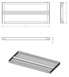 Metal Shelf for Storage - PM.1 Series