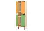 6-Compartment Double-Decker Children's Wardrobe Model Shf4s, Shf6s
