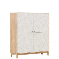 Golden Oak/White Wardrobe Royben LD.640050.000