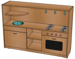 Educational Play Kitchen Set for Preschool - Model NIM21