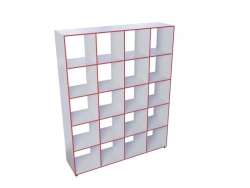 Open Multi-Section Cabinet for Schools, Model 95726