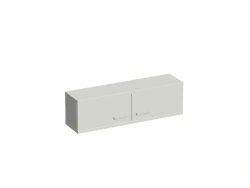 Wall-Mounted Metal Cabinet and Shelf - Model NSH-M