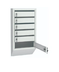 Metal Mailbox M-S6 with Six Compartments