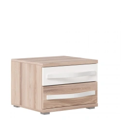 White Nightstand with Desira Ash Finish - Marta LD.636120.000