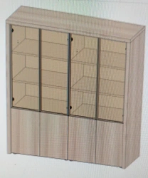 Combination cabinet set with decorative framing, Art. JR516
